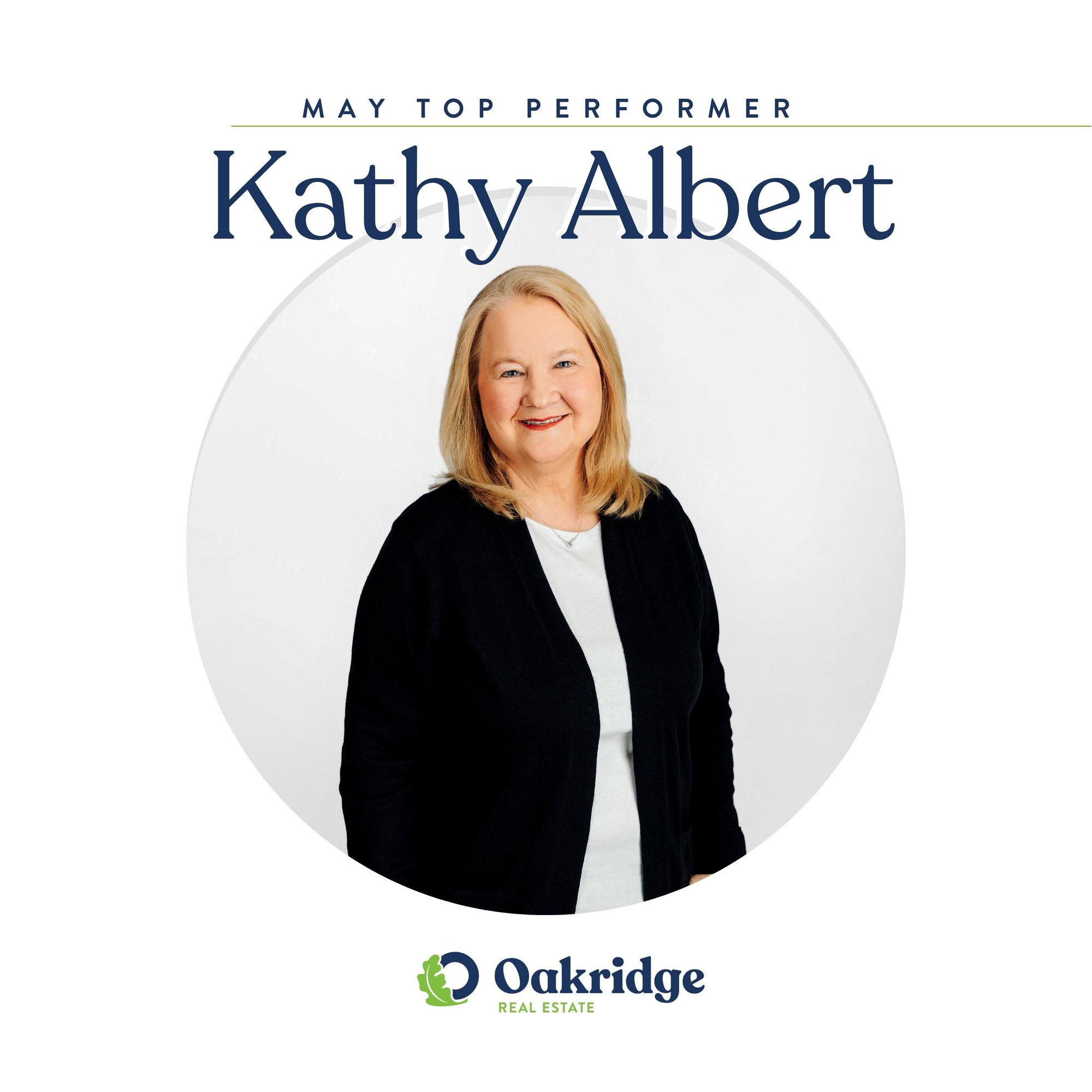 Kathy Albert May Top Performer Oakridge Real Estate